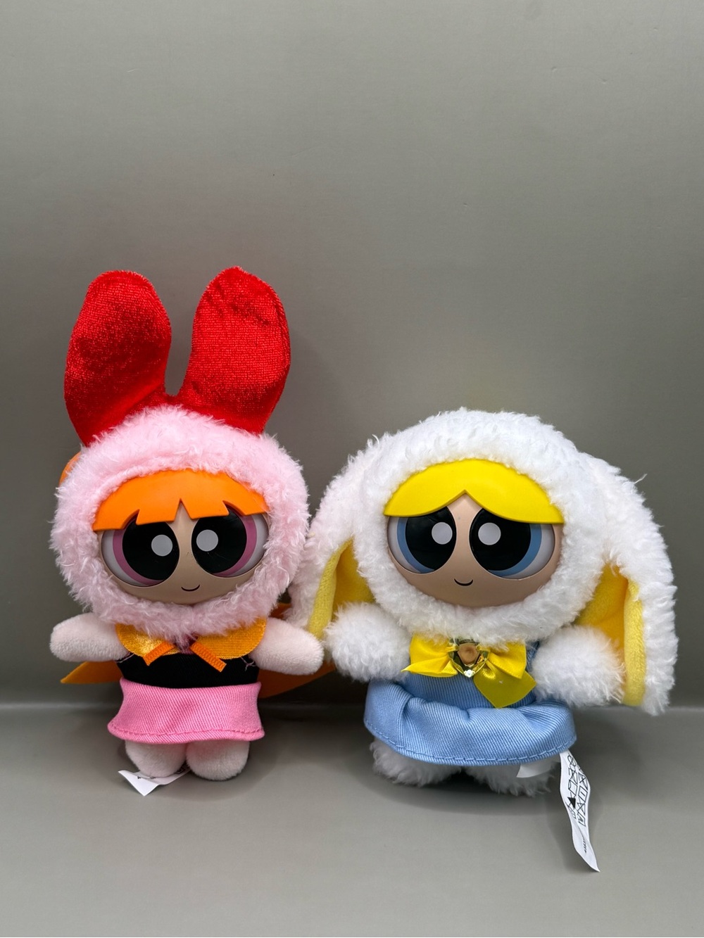Miniso Powerpuff Girls Bubbles and Blossom Plush Keychain Blind Box Dolls